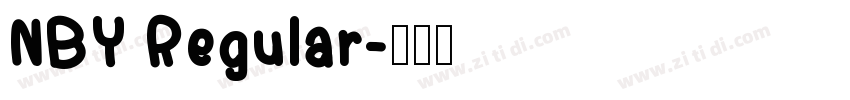 NBY Regular字体转换